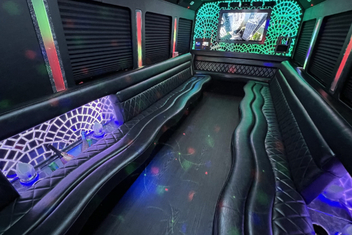 Boca Raton Limo Bus Interior