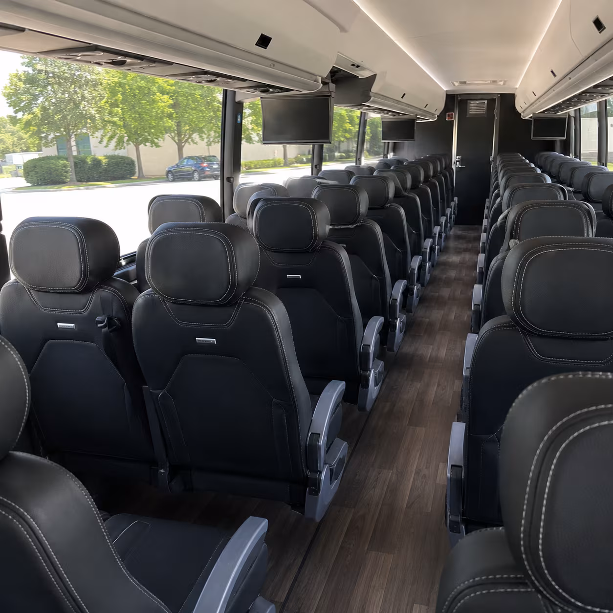 boca raton charter bus interior
